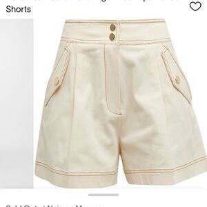 Veronica Beard Keita High Rise Top Stitch Short